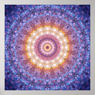 Póster Poster de Mandala cósmica - Poster de Meditación