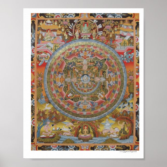 Póster Poster de Mandala Vida de Buda (Frente)