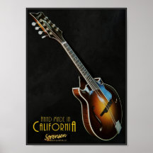 Poster de mandolina clásica Sorensen Sprite de dos