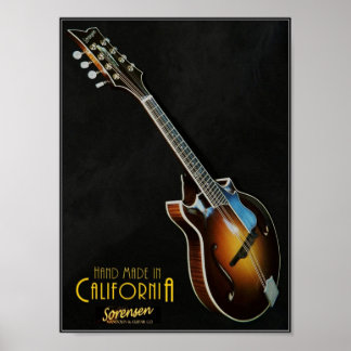 Póster Poster de mandolina clásica Sorensen Sprite de dos