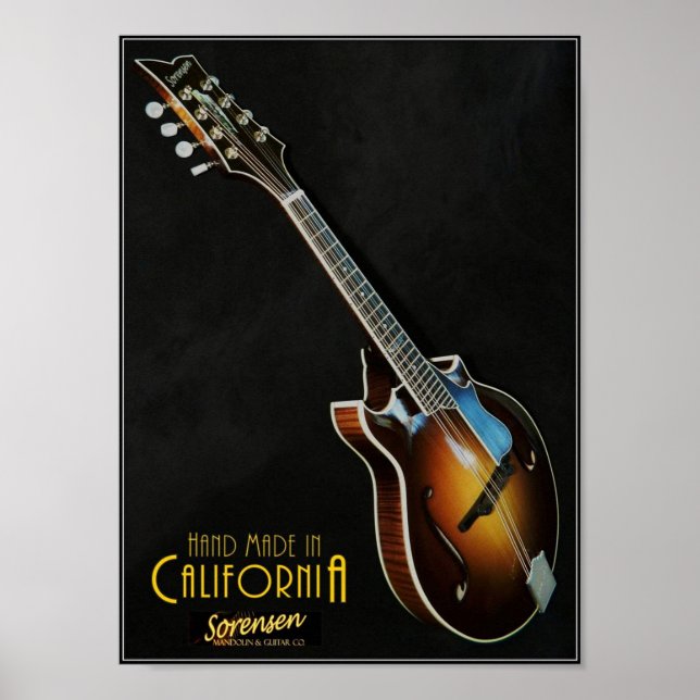 Póster Poster de mandolina clásica Sorensen Sprite de dos (Frente)