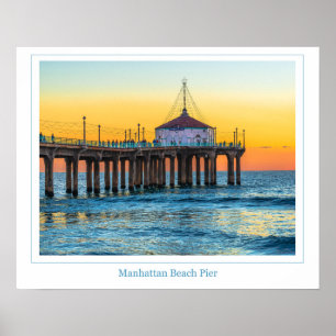 Póster Poster de Manhattan Beach Pier