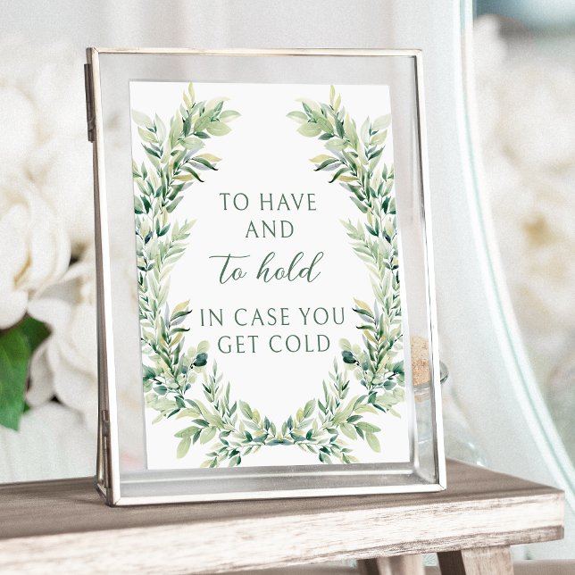 Póster Poster de manta boda de hojas verdes (Subido por el creador)