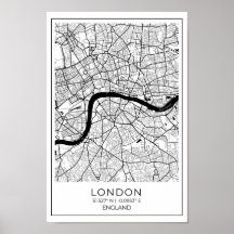 Poster de Mapa de Londres - London Wall Art