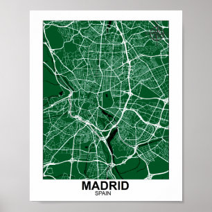 Póster Poster de Mapa de Madrid