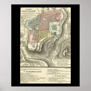 Póster Poster De Mapa De Prefacio De La Vida De Cristo
