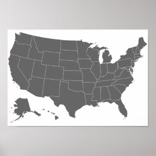 Póster Poster de mapas básicos Do50.US