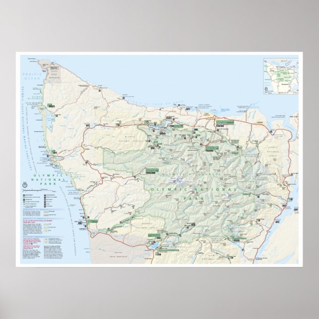 Póster Poster de mapas olímpicos (Frente)