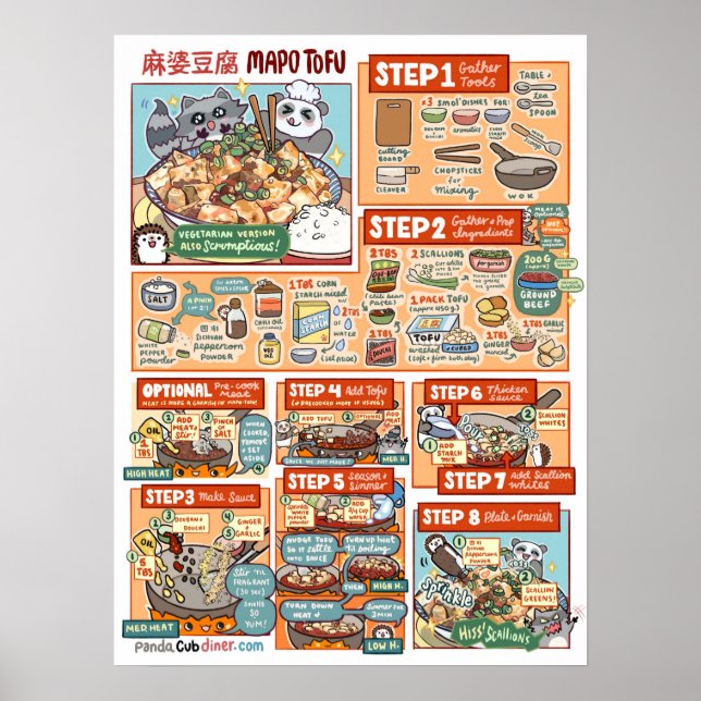 Póster Poster de Mapo Tofu (Frente)