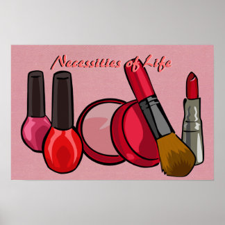 Póster Poster de maquillaje