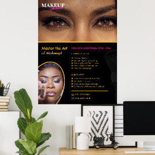 Póster Poster de maquillaje artístico personalizado