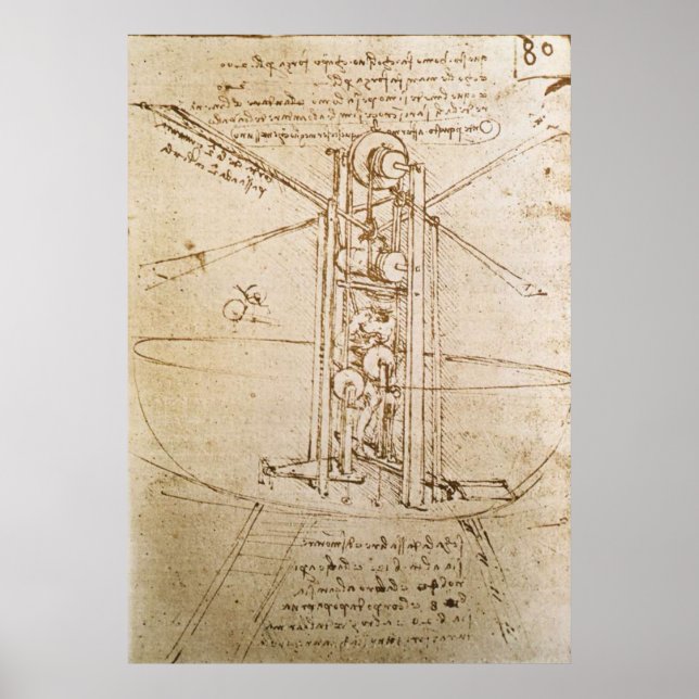 Póster Poster de máquina voladora (Frente)