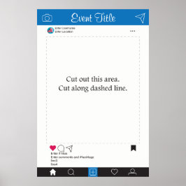 Póster Poster de marco de prop. de cuerpo fotográfico neg