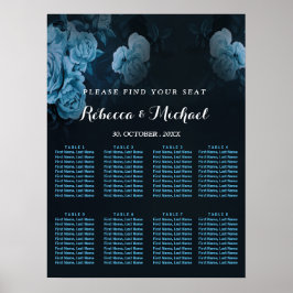 Póster Poster de marco geométrico simple Flora Gold