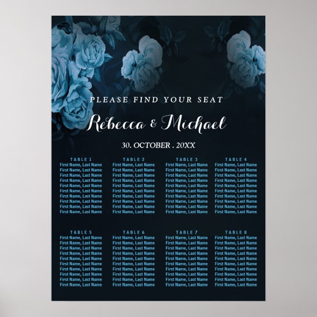 Póster Poster de marco geométrico simple Flora Gold (Frente)