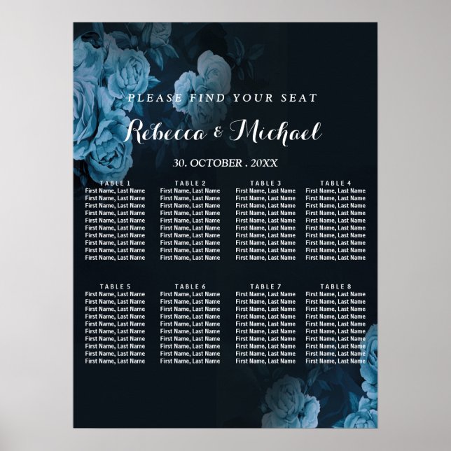 Póster Poster de marco geométrico simple Flora Gold (Frente)