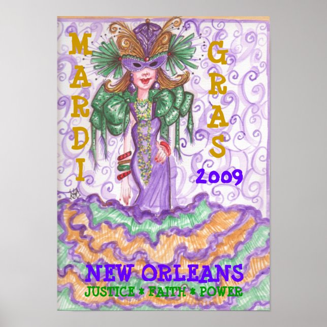 Póster Poster de Mardi Gras 2009 (Frente)