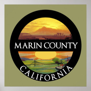 Póster Poster de Marin County California