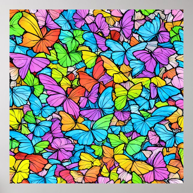 Póster Poster de mariposa (Frente)
