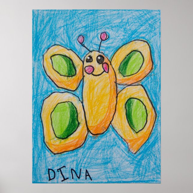 Póster Poster de mariposa de Dina (Frente)