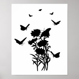 Póster Poster de mariposas