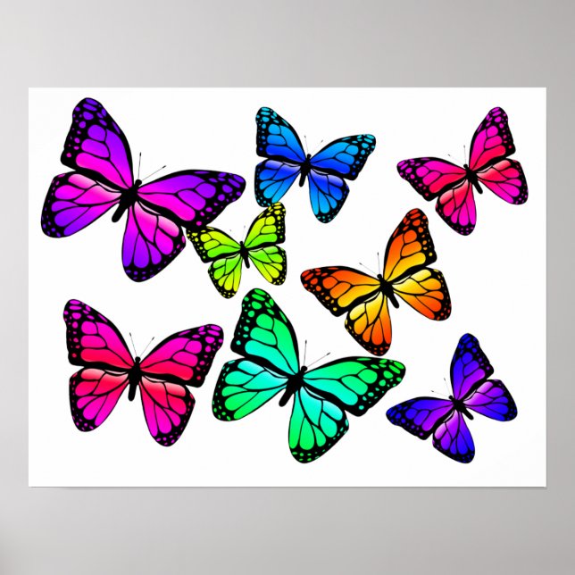 Póster Poster de mariposas (Frente)