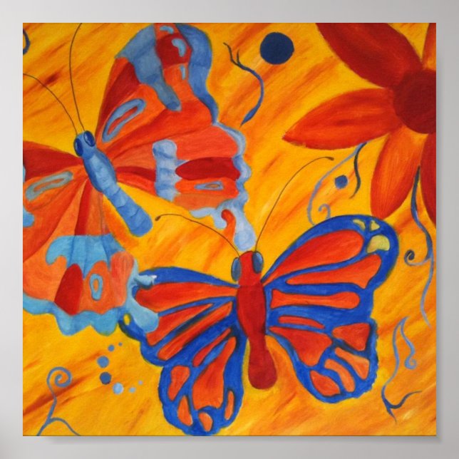 Póster Poster de mariposas (Frente)