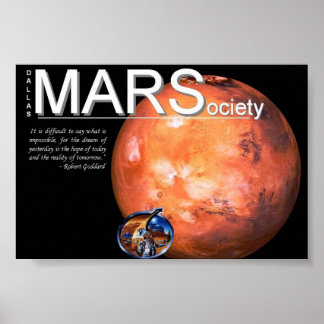Póster Poster de Mars Society