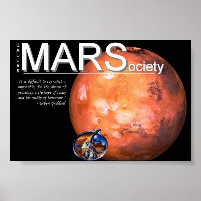 Póster Poster de Mars Society (Frente)