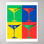 Póster Poster de Martini Pop Art Vibes<br><div class="desc">¡Aumenta tu espacio con este animado poster de arte pop Martini! Con un diseño atrevido y colorido, esta obra de arte aporta un toque moderno al clásico cristal martini. Perfecto para añadir un toque de diversión y sofisticación a su bar, cocina o salón. Los colores vivos y la composición dinámica...</div>