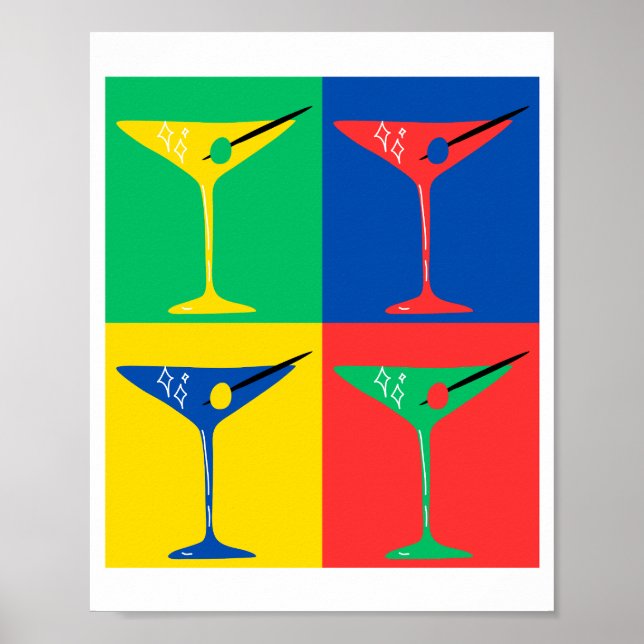 Póster Poster de Martini Pop Art Vibes (Frente)