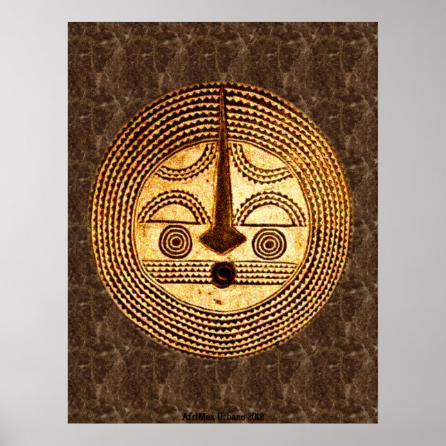 Póster Poster de máscara AfriMex Urbano Burkino Faso (Frente)