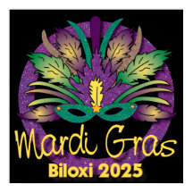 Poster de Máscara de Mardi Gras - 2025 - Biloxi, M