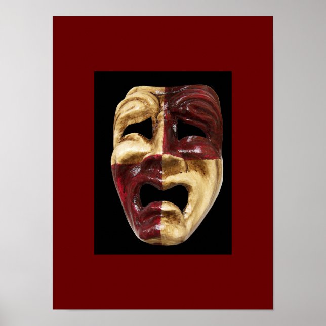 Póster Poster de máscaras venecianas (Frente)
