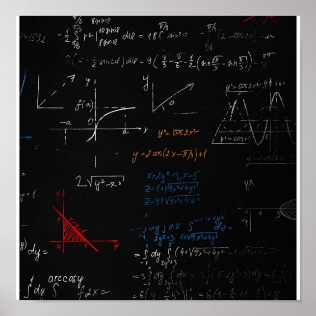 Póster Poster de matemáticas (Frente)