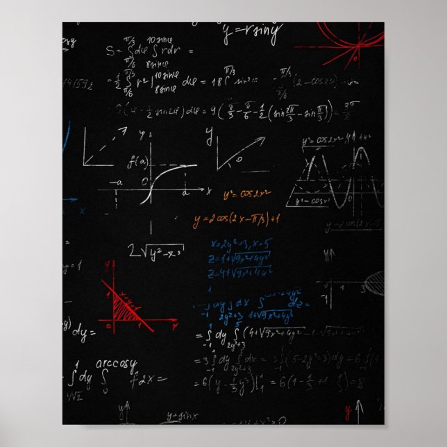 Póster Poster de matemáticas (Frente)