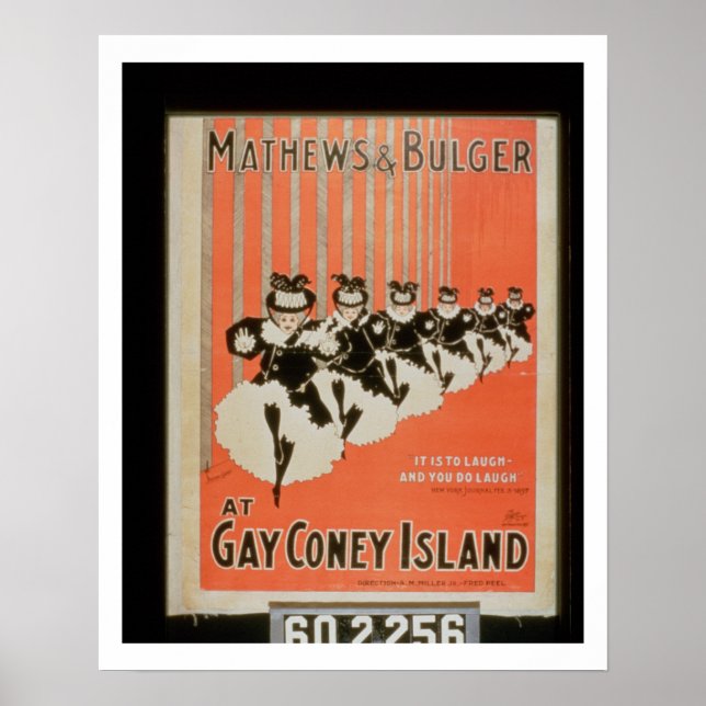 Póster Poster de 'Mathews & Bulger' en la isla Gay Coney (Frente)