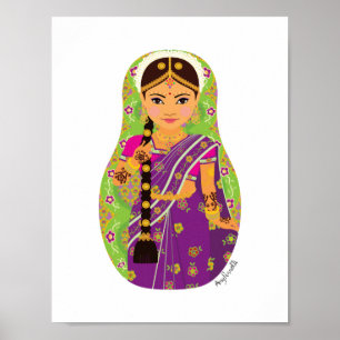 Póster Poster de Matryoshka, novia del sur de India