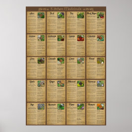 Póster Poster de Medicamentos de Cocina