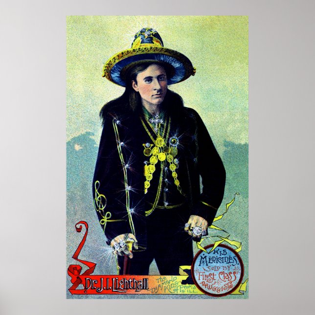 Póster poster de Medicine Show de 1880 (Frente)