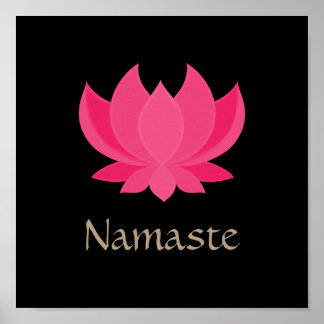 Póster Poster de meditación de flores de Lotus