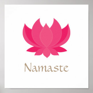 Póster Poster de meditación de flores de Lotus