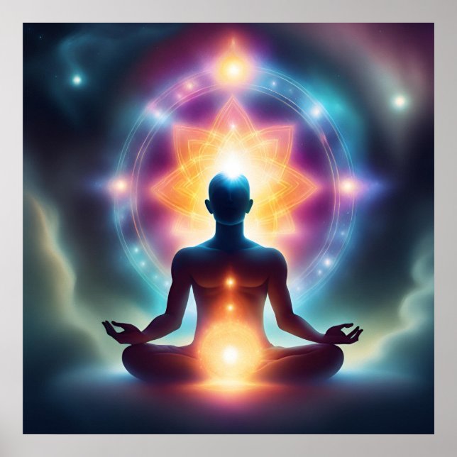 Póster Poster de Meditación Espiritual (Frente)