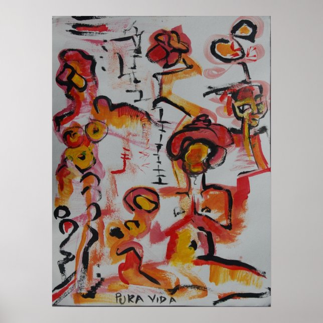 Póster Poster de Meditación Pura Vida (Frente)