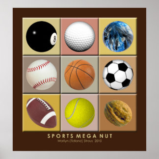 Póster Poster de mega nuez deportiva