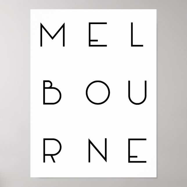 Póster Poster de Melbourne (Frente)