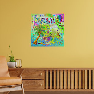 Póster Poster de melodía sin tiempo de California