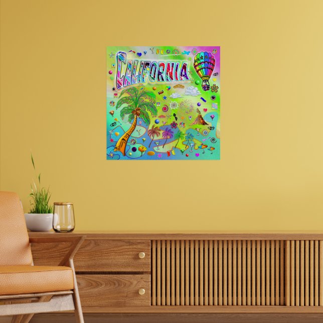 Póster Poster de melodía sin tiempo de California (Salón 2)