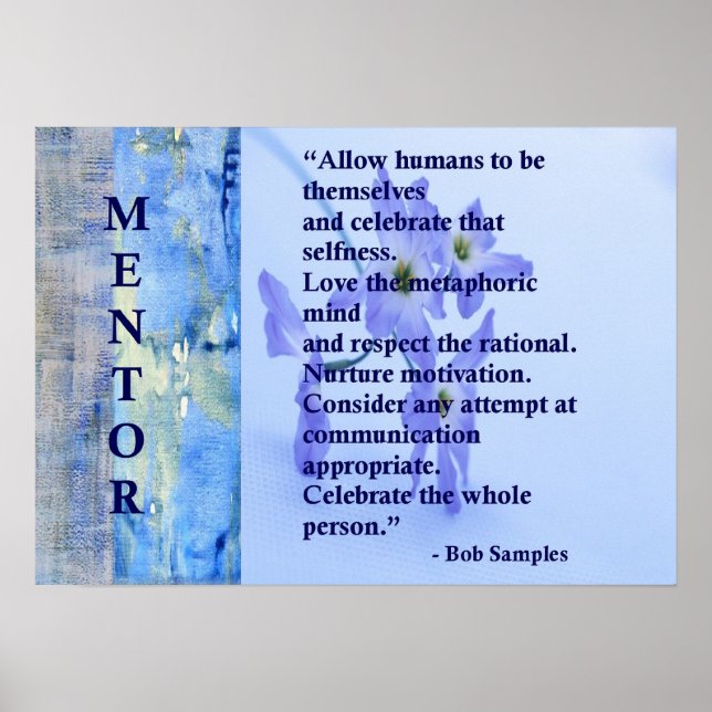 Póster Poster de mentor motivacional (Frente)