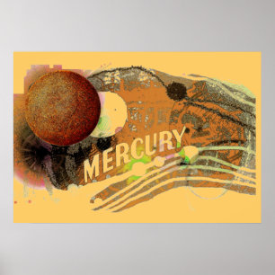 Póster Poster de Mercury del planeta